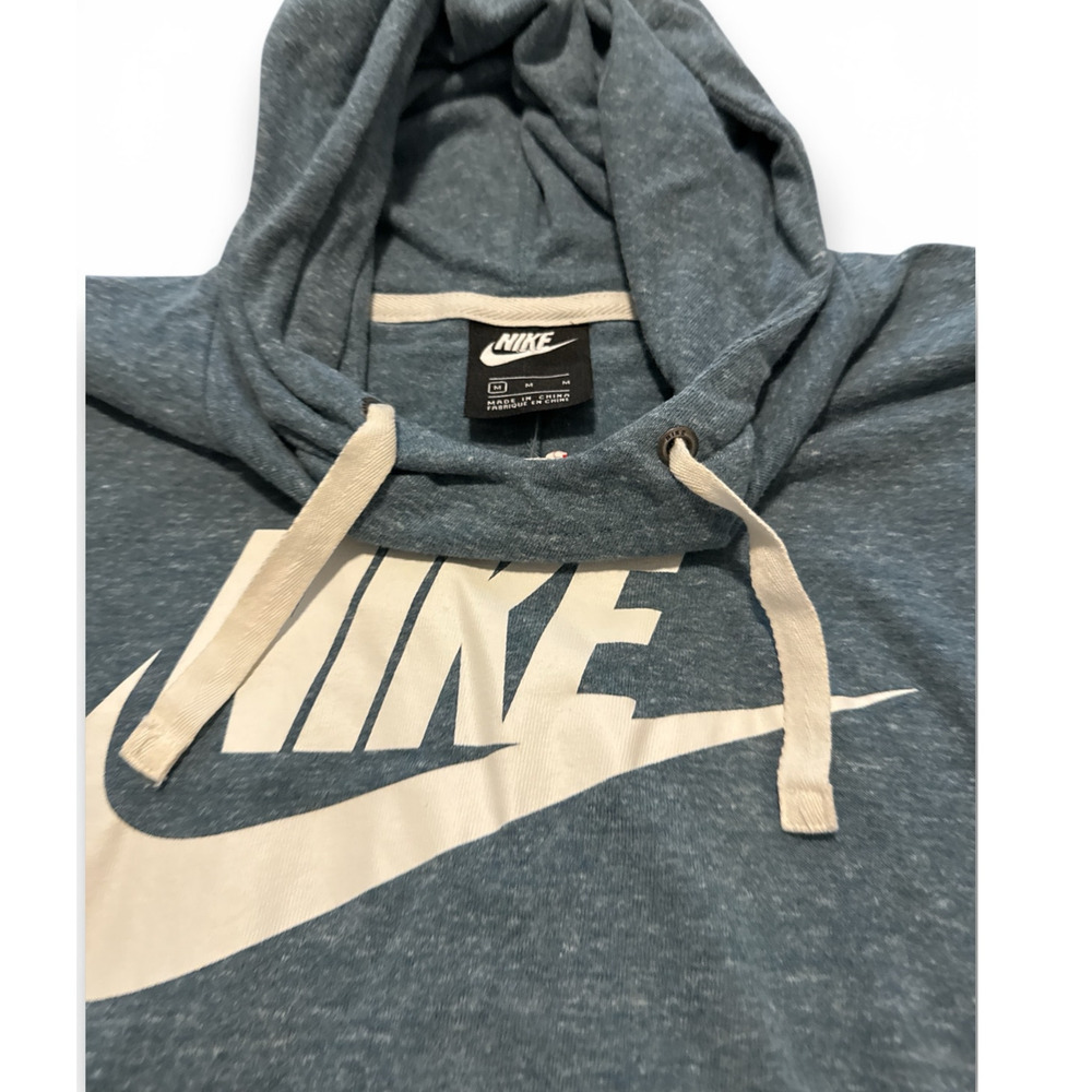Nike Just Do It Swoosh Hoodie Green Pullover Sweatshirt Size Medium - Picture 4 of 4